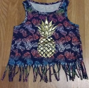 Girls Fringe Tank Size 6